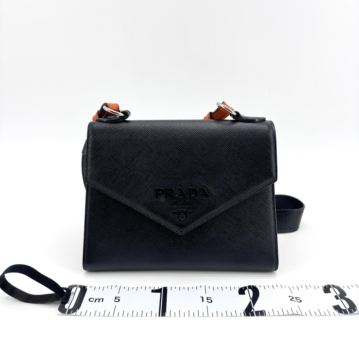 Prada Monochrome Saffiano Leather, Navy, Leather, Tote Bag