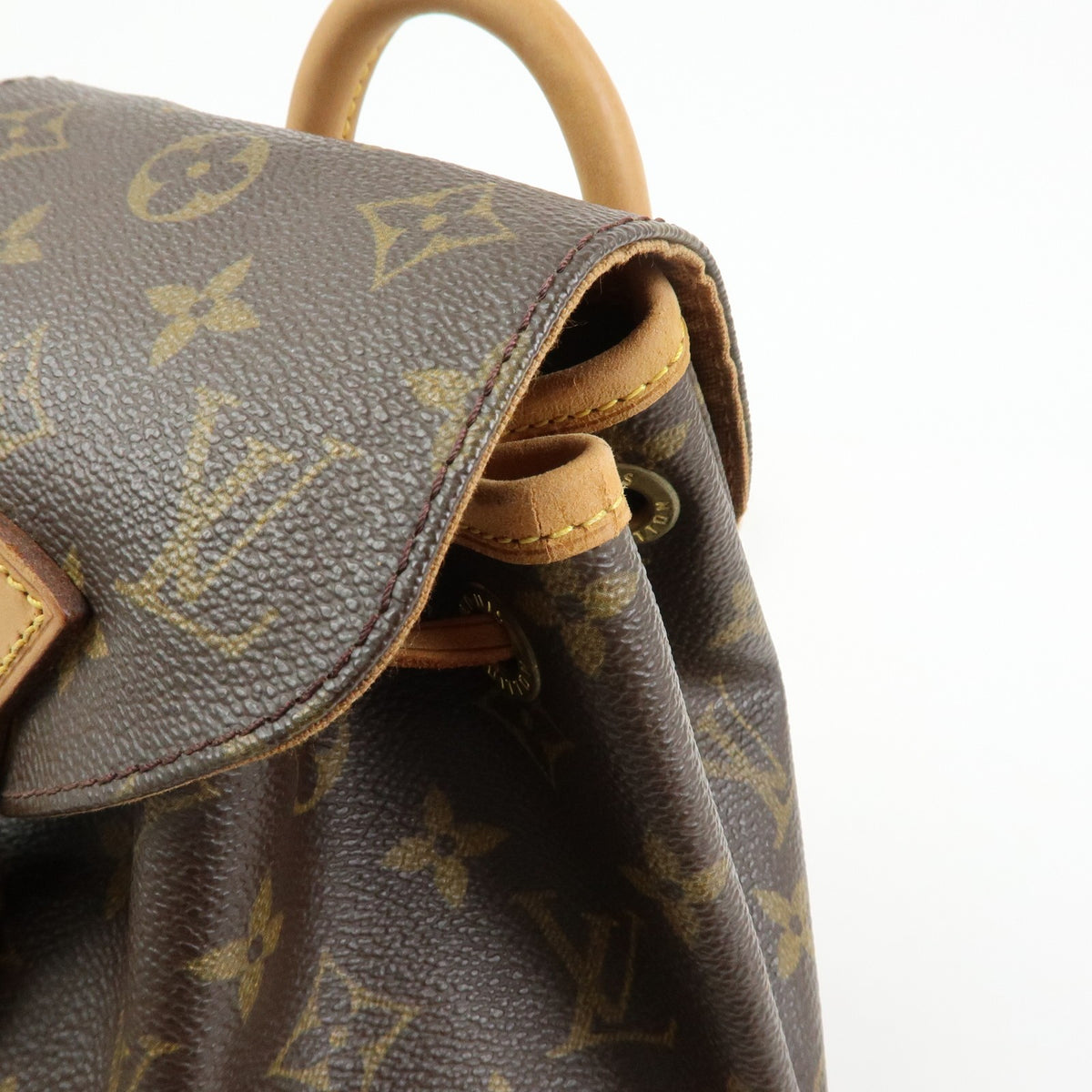 Louis Vuitton Vintage Montsouris Monogram Canvas, Brown, Canvas, Backpack
