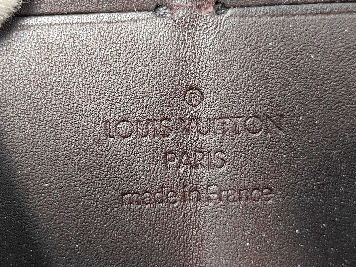 Louis Vuitton Zippy Monogram Vernis, Brown, Patent Leather, Wallet