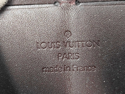 Louis Vuitton Zippy Monogram Vernis, Brown, Patent Leather, Wallet