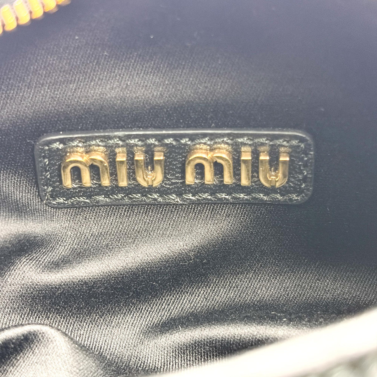 Miu Miu Wander Hobo Matelasse Leather, Black, Leather, Shoulder Bag