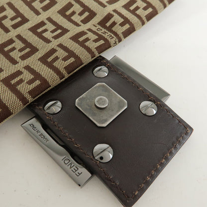 Fendi Fendi mamma baguette Jacquard Canvas, Beige, Canvas, Handbag