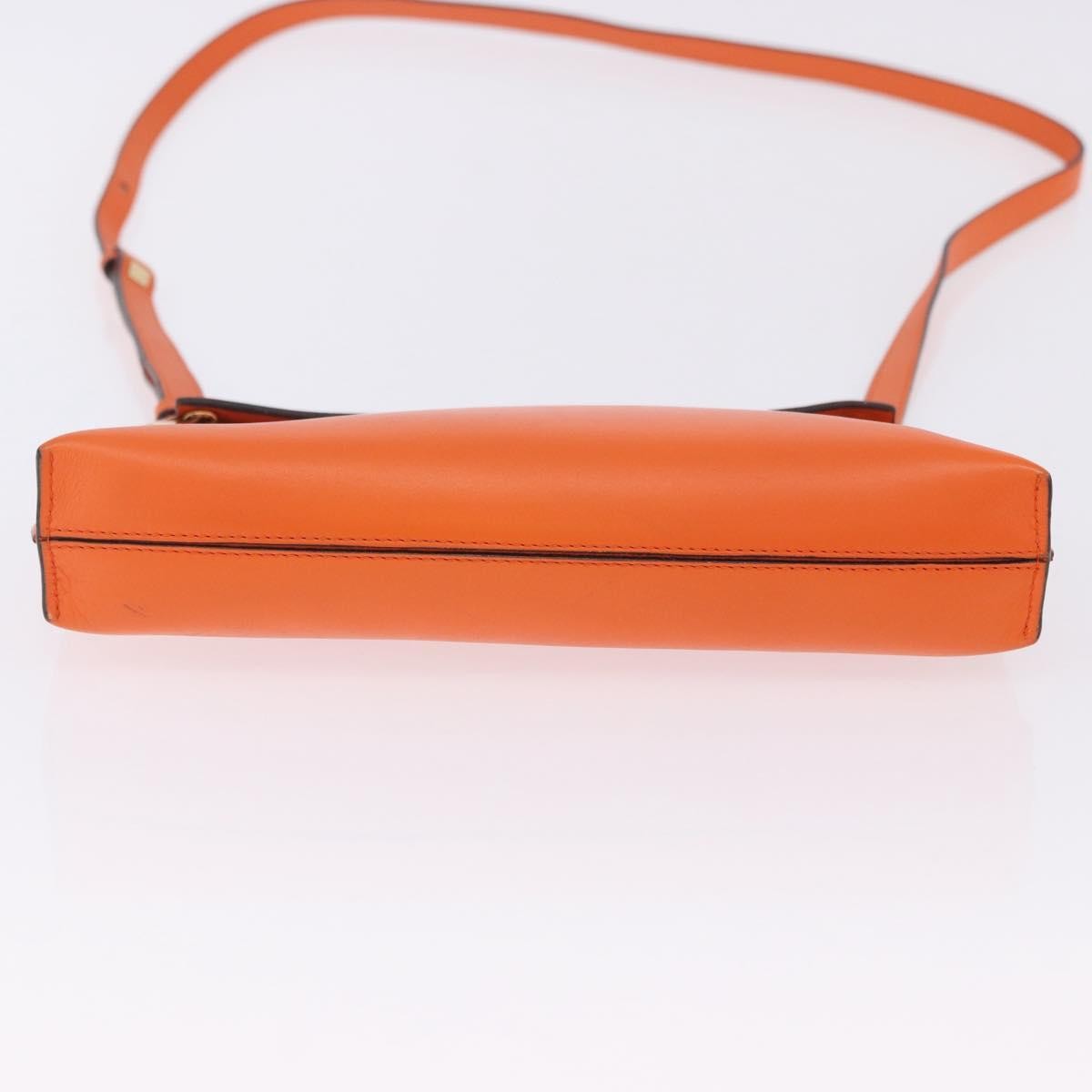 Loewe T Messenger Leather, Orange, Leather, Crossbody Bag