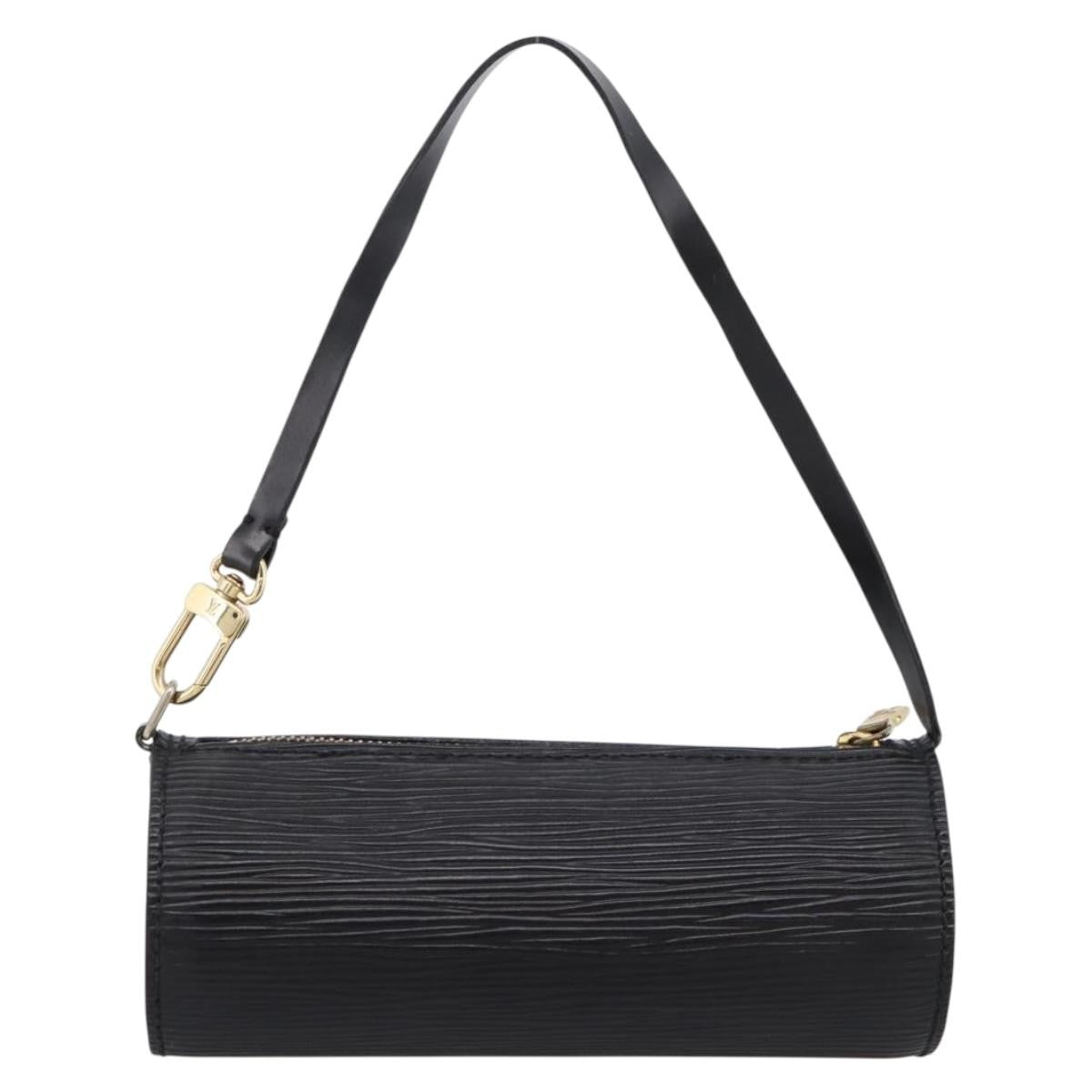 Louis Vuitton Soufflot Pochette Epi Leather, Black, Leather, Clutch