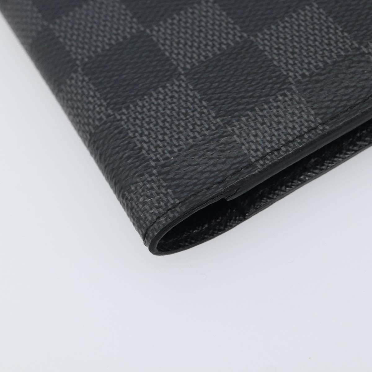 Louis Vuitton Passport Cover Damier Graphite, Gray, Canvas, Briefcase