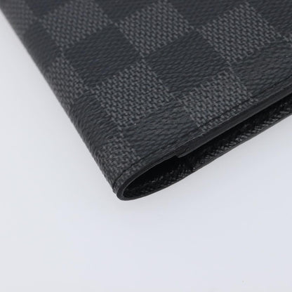 Louis Vuitton Passport Cover Damier Graphite, Gray, Canvas, Briefcase