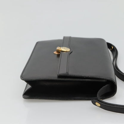 Christian Dior Shoulder Leather, Black, Leather, Shoulder Bag