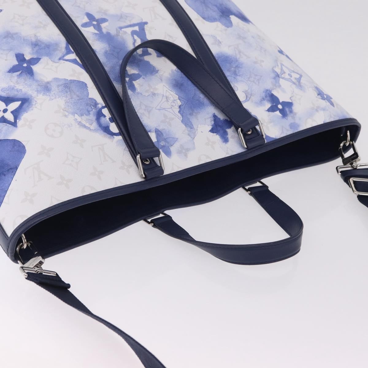 Louis Vuitton New Limited Edition Monogram Watercolor Canvas, Blue, Canvas, Tote Bag
