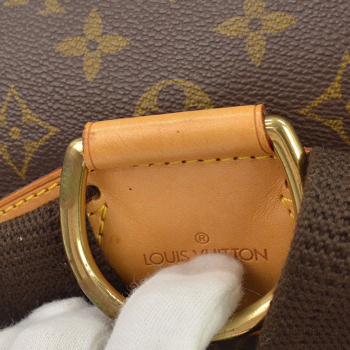 Louis Vuitton Vintage Montsouris Monogram Canvas, Brown, Canvas, Backpack