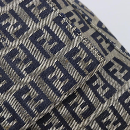 Fendi Zucchino Mamma Baguette Canvas, Navy, Canvas, Shoulder Bag