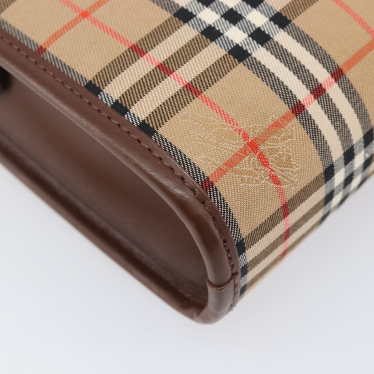Burberry Nova check Pochette Canvas, Beige, Canvas, Clutch