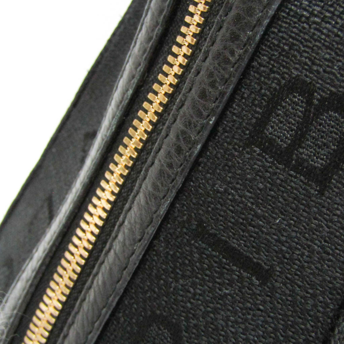 Bvlgari Logomania Canvas, Black, Canvas, Handbag
