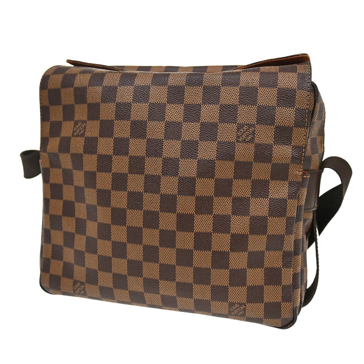 Louis Vuitton Naviglio Damier Ebene, Brown, Canvas, Shoulder Bag