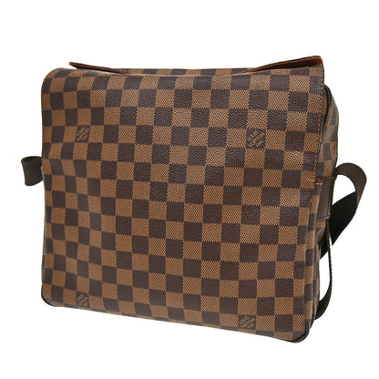 Louis Vuitton Naviglio Damier Ebene, Brown, Canvas, Shoulder Bag