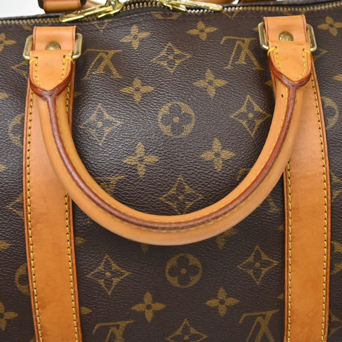 Louis Vuitton Keepall Monogram Canvas, Brown, Canvas, Travel Bag