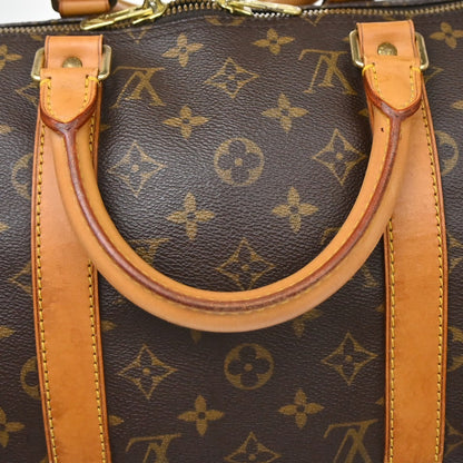 Louis Vuitton Keepall Monogram Canvas, Brown, Canvas, Travel Bag