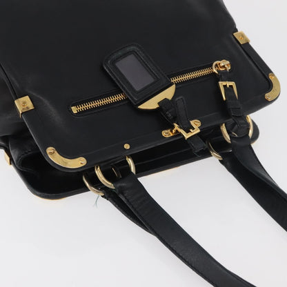Prada Tote Leather, Black, Leather, Tote Bag