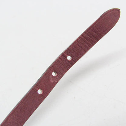 Hermes Hapi 3 Leather, Burgundy, Leather, Bracelet