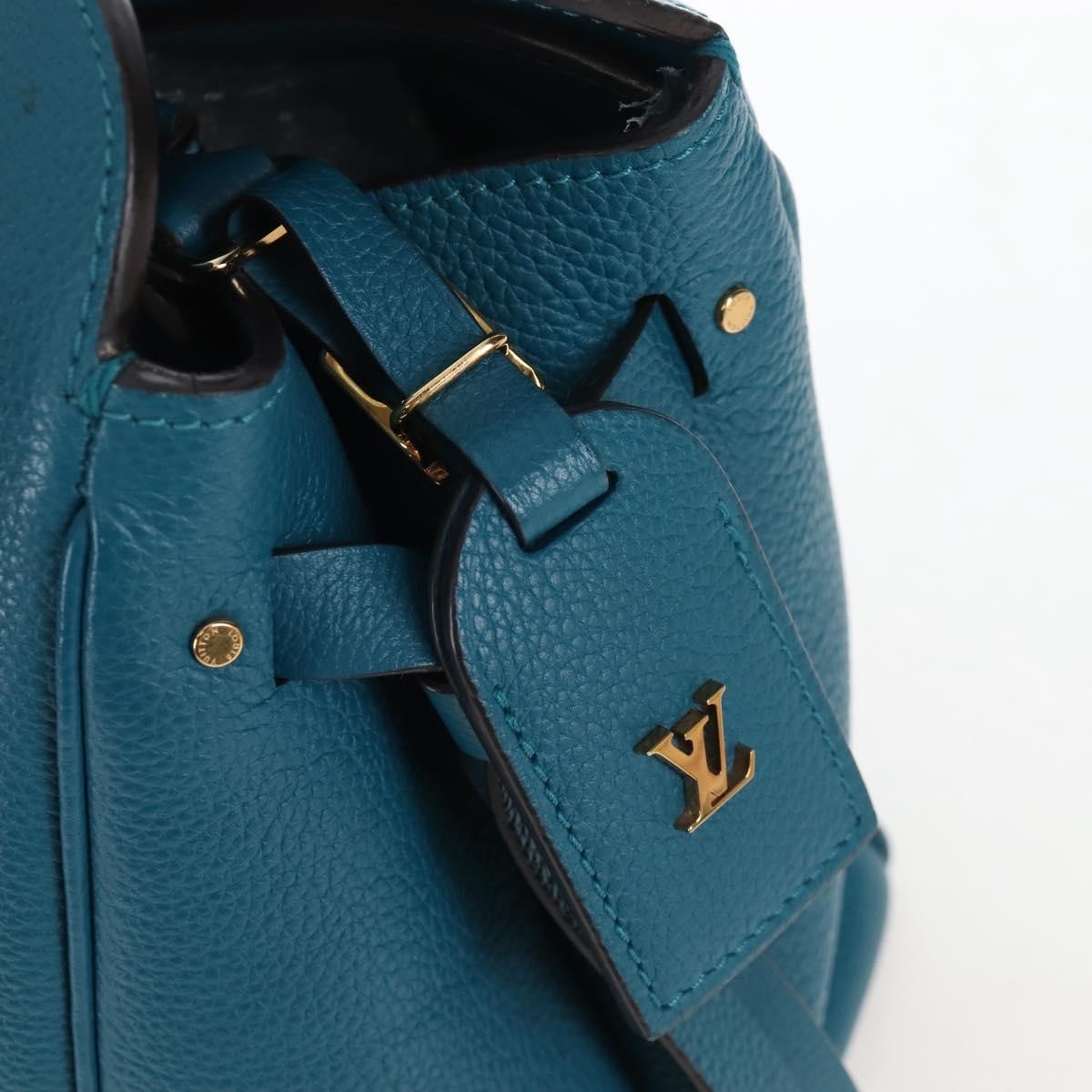 Louis Vuitton Milla Veau Nuage Calfskin, Blue, Leather, Handbag