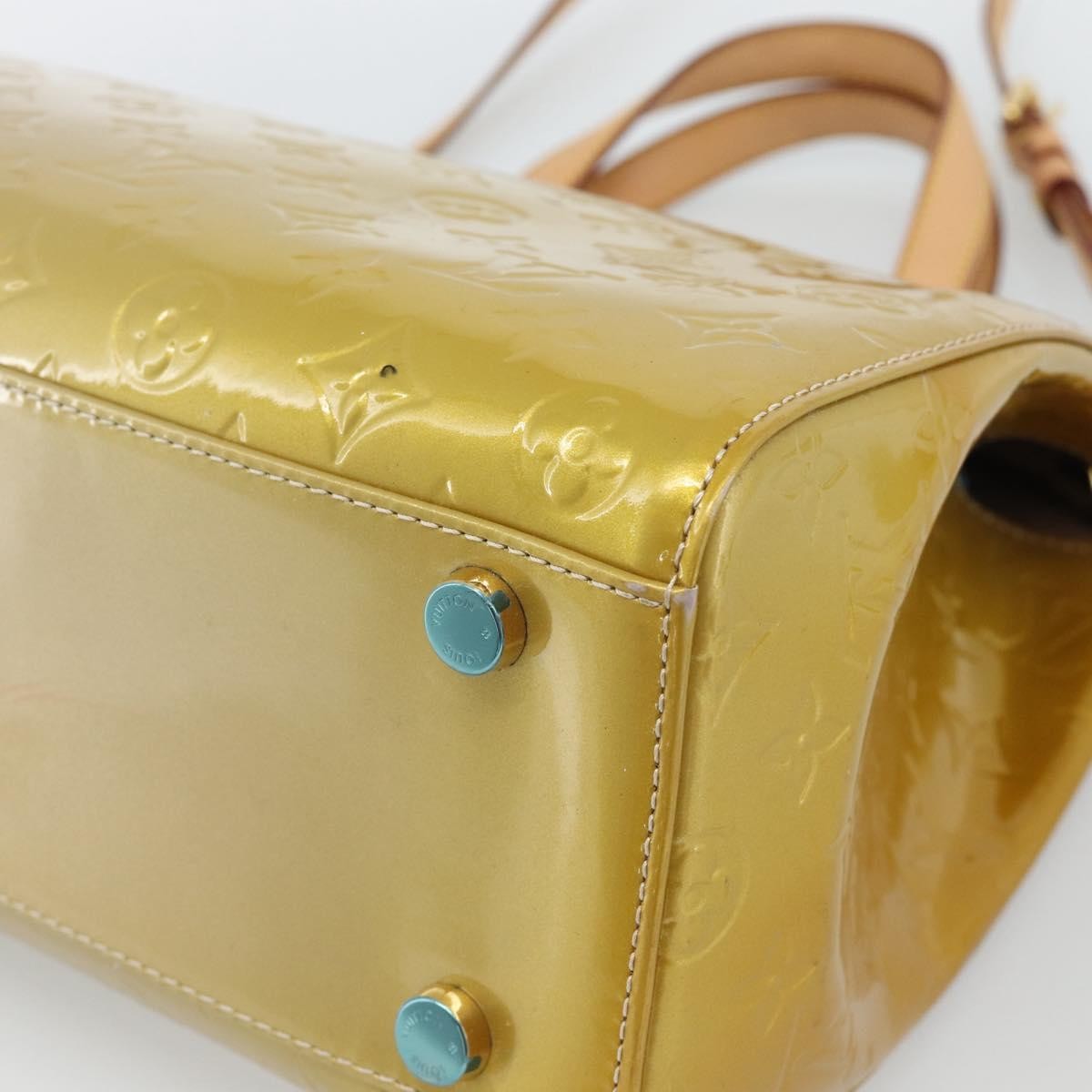 Louis Vuitton Blair Monogram Vernis, Beige, Patent Leather, Handbag