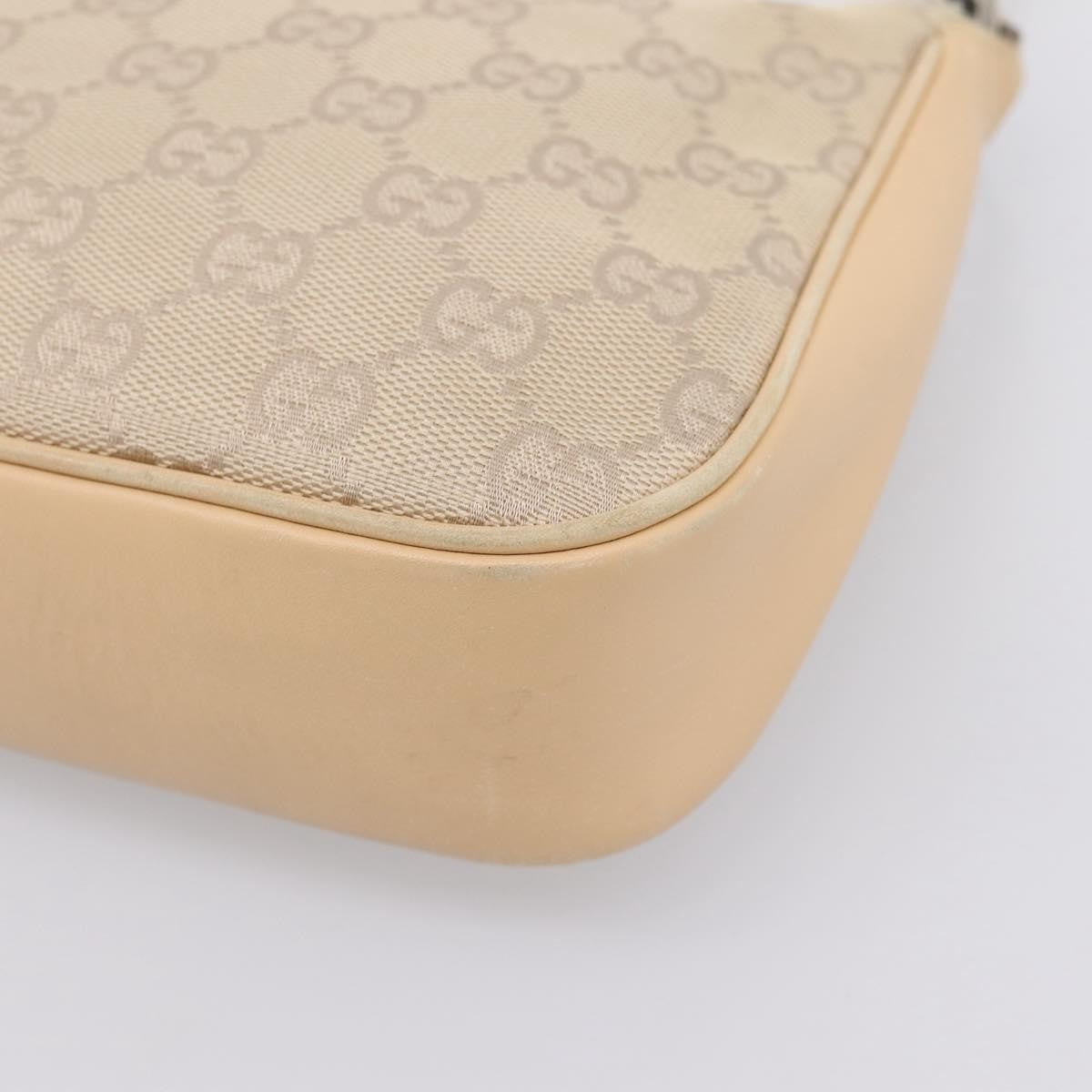 Gucci Bamboo Top Handle GG Canvas, Beige, Canvas, Handbag
