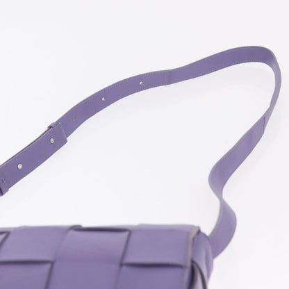 Bottega Veneta Cassette Maxi Intrecciato Leather, Purple, Leather, Crossbody Bag