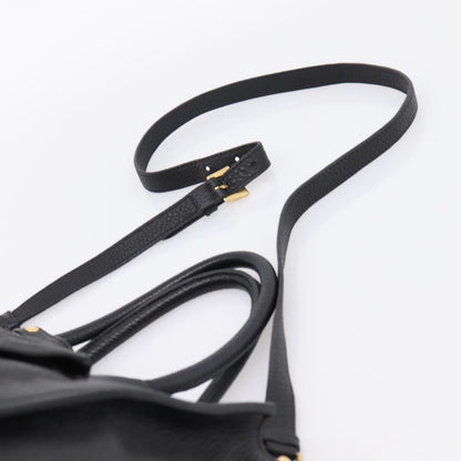 Prada Front Pocket Convertible Vitello Daino, Black, Leather, Tote Bag