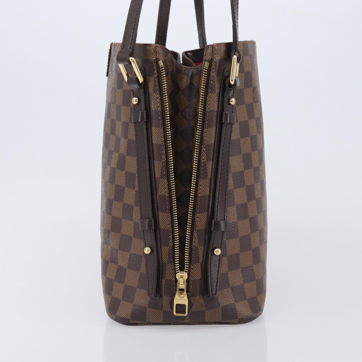 Louis Vuitton Cabas Rivington Damier, Brown, Canvas, Tote Bag