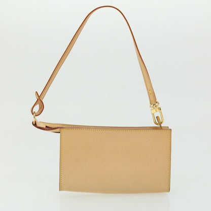 Louis Vuitton Bucket PM, Beige, Leather, shoulder