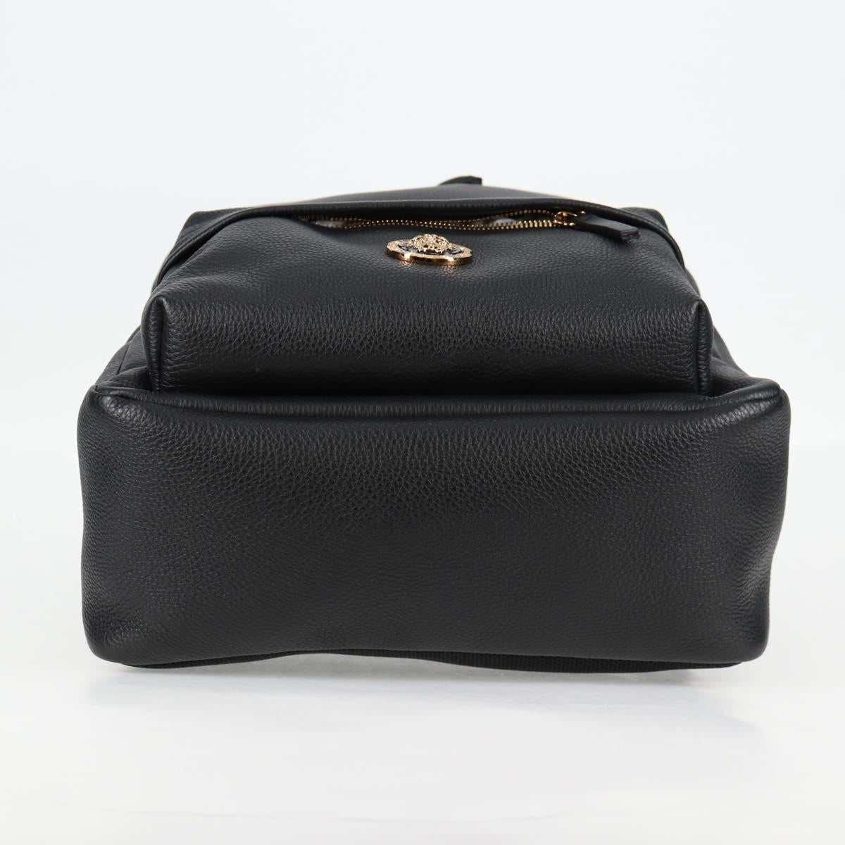 Versace Medusa, Black, Leather, backpack