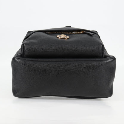 Versace Medusa, Black, Leather, backpack