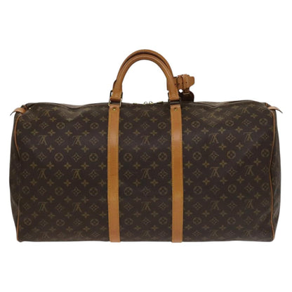 Louis Vuitton Keepall 60, Brown, Canvas, travel