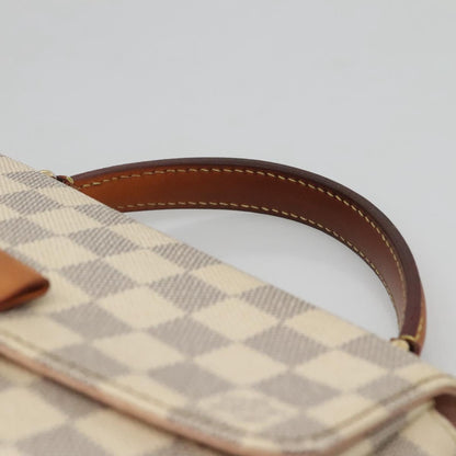 Louis Vuitton Croisette Vintage, White, Canvas, handbag