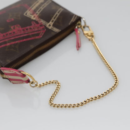 Louis Vuitton Mini Pochette Accessoires, Brown, Canvas, clutch