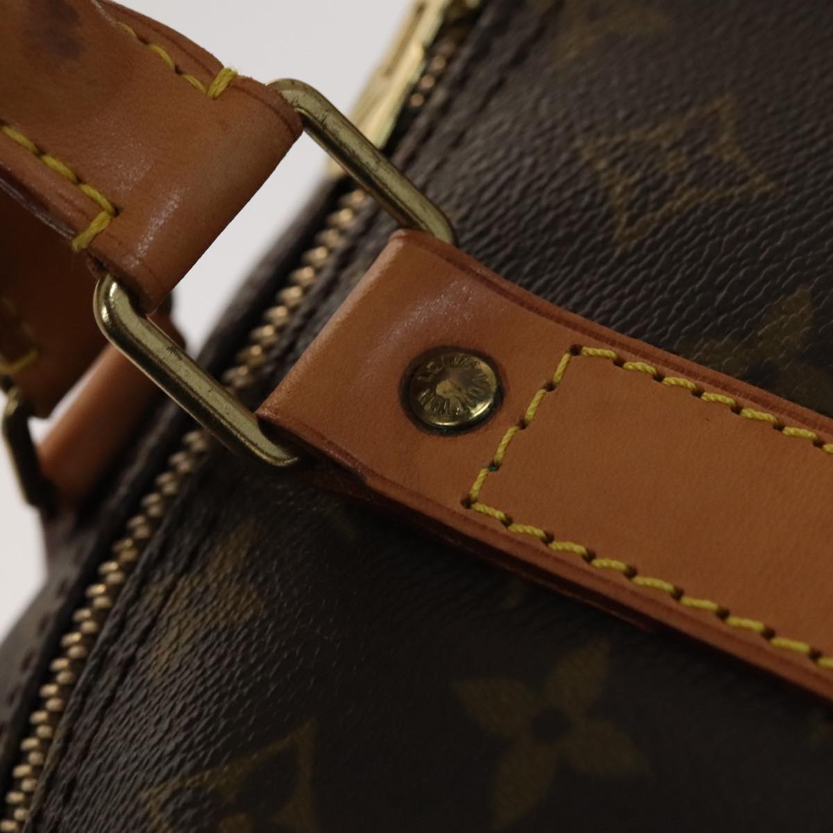 Louis Vuitton Keepall 60, Brown, Canvas, travel