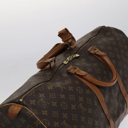 Louis Vuitton Keepall 55, Brown, Canvas, travel