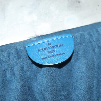 Louis Vuitton Nice, Blue, Leather, handbag