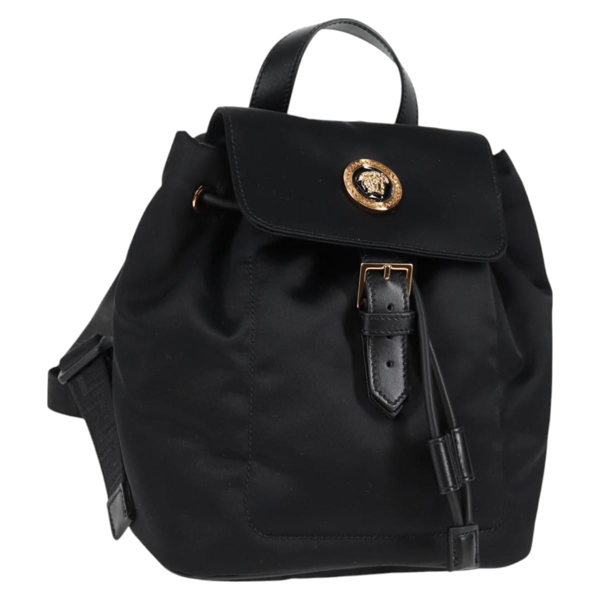 Versace Medusa, Black, NYLON, backpack