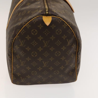 Louis Vuitton Keepall 55, Brown, Canvas, travel