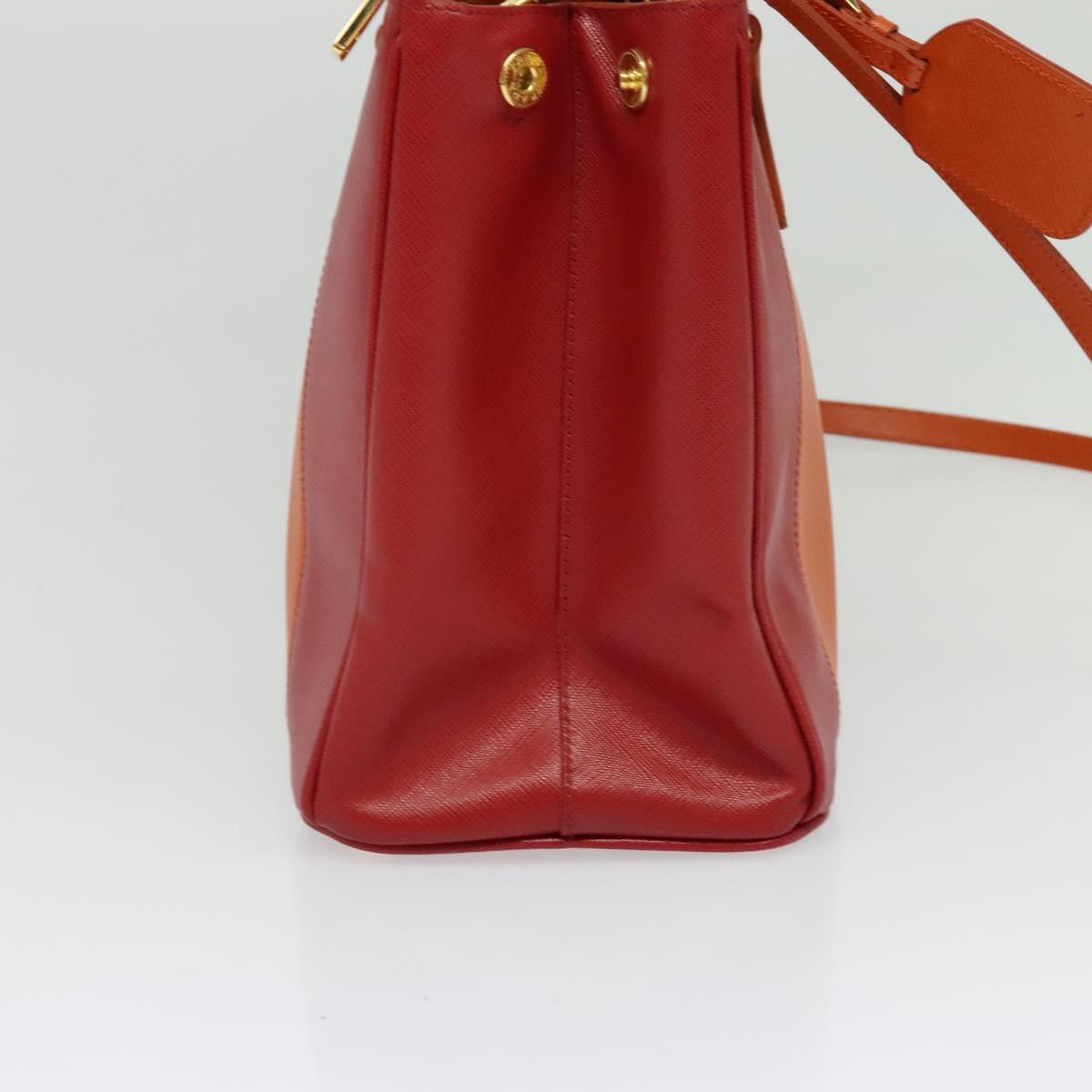 Prada Galleria, Orange, Leather, handbag