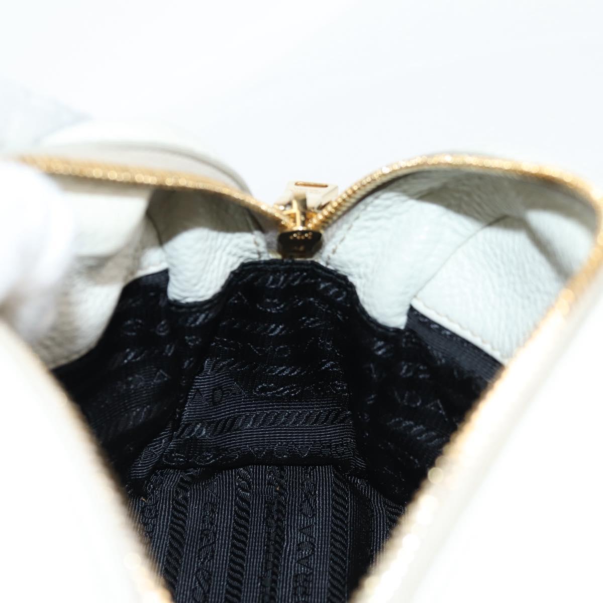Prada Camera, White, Leather, shoulder