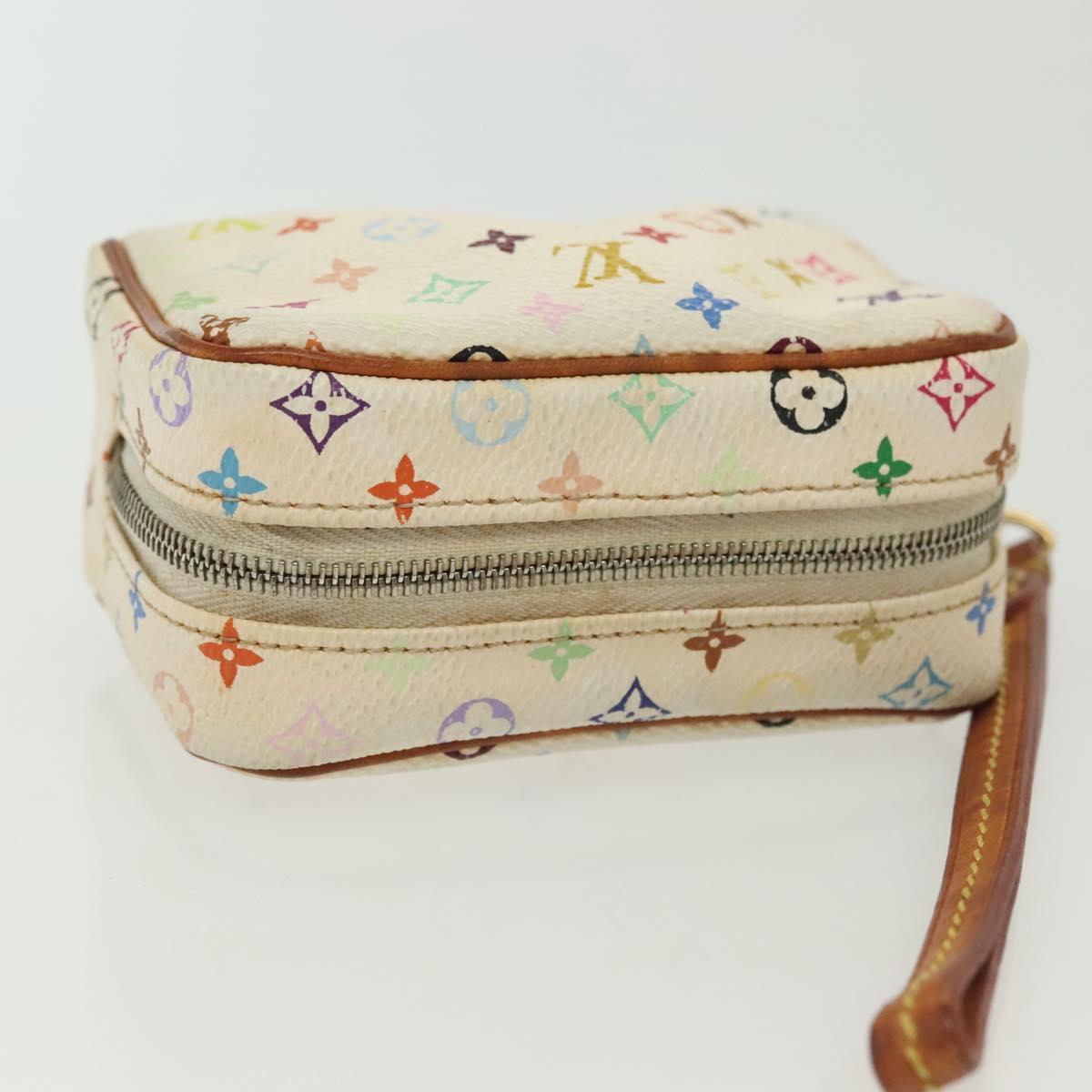 Louis Vuitton Wapity, White, Canvas, clutch
