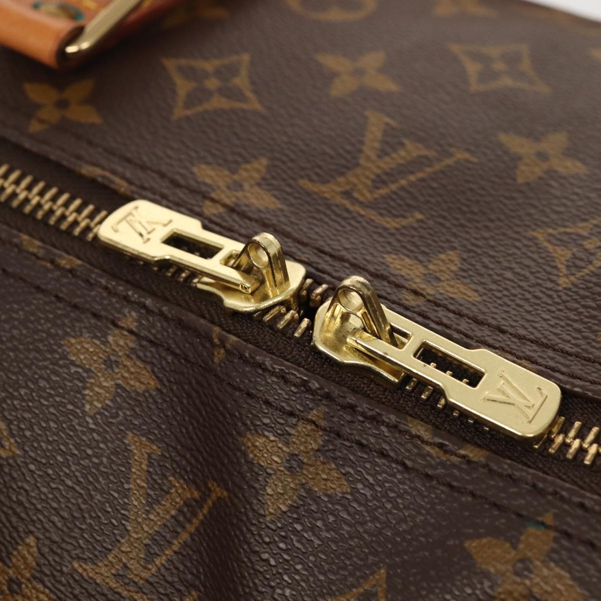 Louis Vuitton Keepall 60, Brown, Canvas, travel