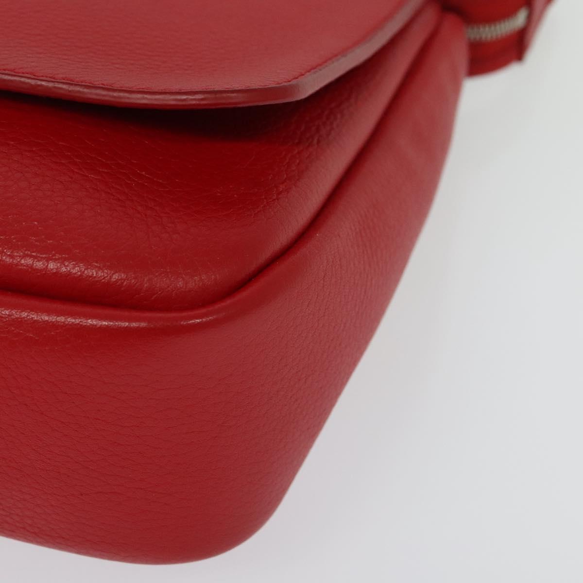 Louis Vuitton Parnassea, Red, Leather, shoulder