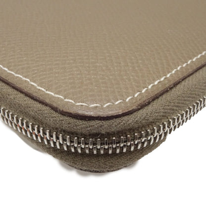 Hermès Silk'In, Grey, Leather, wallet