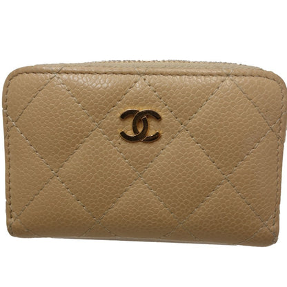 Chanel, Beige, Leather, wallet