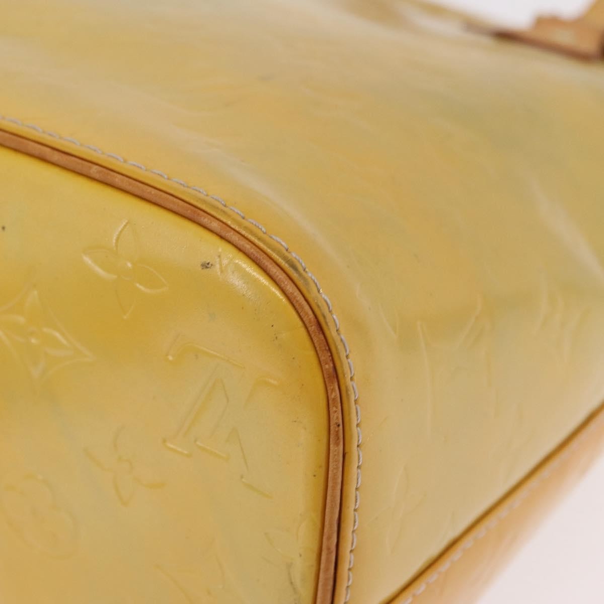 Louis Vuitton Houston Monogram Vernis, Yellow, Patent Leather, Handbag