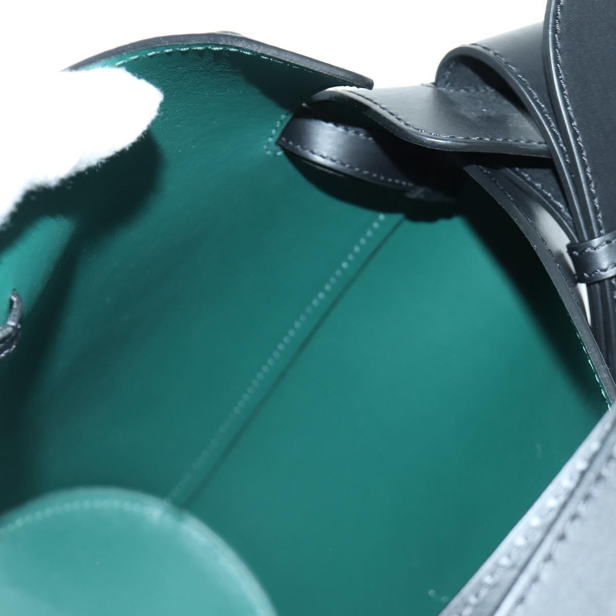 Burberry Supple Bucket Leather, Black, Leather, Handbag
