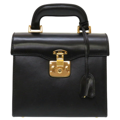 Gucci Lady Lock, Black, Leather, handbag