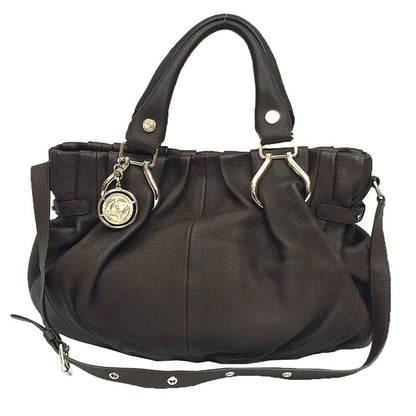 Céline, Brown, Leather, shoulder
